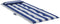 vidaXL - Stoelkussens - 6 - st - hoge - rug - gestreept - stof - oxford - wit - en - blauw