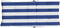 vidaXL - Stoelkussens - 6 - st - hoge - rug - gestreept - stof - oxford - wit - en - blauw