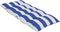 vidaXL - Stoelkussens - 6 - st - hoge - rug - gestreept - stof - oxford - wit - en - blauw