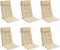 vidaXL - Stoelkussens - 6 - st - hoge - rug - oxford - stof - beige