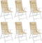 vidaXL - Stoelkussens - 6 - st - hoge - rug - oxford - stof - beige