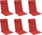 vidaXL - Stoelkussens - 6 - st - hoge - rug - oxford - stof - rood
