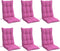 vidaXL - Stoelkussens - 6 - st - hoge - rug - oxford - stof - roze
