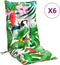 vidaXL - Stoelkussens - 6 - st - hoge - rug - oxford - stof - meerkleurig