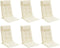 vidaXL - Stoelkussens - 6 - st - hoge - rug - oxford - stof - crèmekleurig