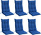 vidaXL - Stoelkussens - 6 - st - hoge - rug - oxford - stof - koningsblauw
