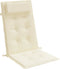 vidaXL - Stoelkussens - 6 - st - hoge - rug - oxford - stof - crèmekleurig