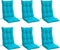 vidaXL - Stoelkussens - 6 - st - hoge - rug - oxford - stof - turquoise