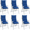 vidaXL - Stoelkussens - 6 - st - hoge - rug - oxford - stof - koningsblauw