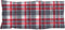 vidaXL - Stoelkussens - 6 - st - hoge - rug - ruitpatroon - oxford - stof - rood