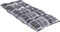 vidaXL - Stoelkussens - 6 - st - hoge - rug - ruitpatroon - oxford - stof - grijs