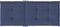 vidaXL - Stoelkussens - 6 - st - hoge - rug - stof - marineblauw