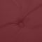 vidaXL - Stoelkussens - 6 - st - lage - rug - 100x50x4 - cm - stof - gemêleerd - wijnrood