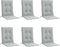 vidaXL - Stoelkussens - 6 - st - lage - rug - 100x50x4 - cm - stof - lichtgrijs