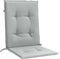 vidaXL - Stoelkussens - 6 - st - lage - rug - 100x50x4 - cm - stof - lichtgrijs