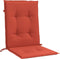 vidaXL - Stoelkussens - 6 - st - lage - rug - 100x50x4 - cm - stof - gemêleerd - rood