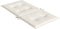 vidaXL - Stoelkussens - 6 - st - lage - rug - 100x50x4 - cm - stof - gemêleerd - crème