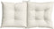 vidaXL - Stoelkussens - 6 - st - lage - rug - 100x50x7 - cm - stof - gemêleerd - crème