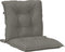 vidaXL - Stoelkussens - 6 - st - lage - rug - 100x50x7 - cm - stof - donkergrijs
