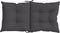 vidaXL - Stoelkussens - 6 - st - lage - rug - 100x50x7 - cm - stof - gemêleerd - antraciet