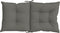 vidaXL - Stoelkussens - 6 - st - lage - rug - 100x50x7 - cm - stof - donkergrijs