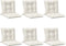 vidaXL - Stoelkussens - 6 - st - lage - rug - 100x50x7 - cm - stof - gemêleerd - crème