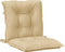 vidaXL - Stoelkussens - 6 - st - lage - rug - 100x50x7 - cm - stof - gemêleerd - beige