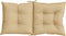 vidaXL - Stoelkussens - 6 - st - lage - rug - 100x50x7 - cm - stof - gemêleerd - beige
