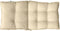 vidaXL - Stoelkussens - 6 - st - lage - rug - oxford - stof - beige
