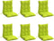 vidaXL - Stoelkussens - 6 - st - lage - rug - oxford - stof - felgroen