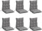 vidaXL - Stoelkussens - 6 - st - lage - rug - oxford - stof - grijs