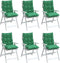 vidaXL - Stoelkussens - 6 - st - lage - rug - oxford - stof - groen