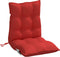 vidaXL - Stoelkussens - 6 - st - lage - rug - oxford - stof - rood