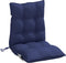 vidaXL - Stoelkussens - 6 - st - lage - rug - oxford - stof - marineblauw