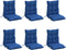 vidaXL - Stoelkussens - 6 - st - lage - rug - oxford - stof - koningsblauw