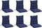 vidaXL - Stoelkussens - 6 - st - lage - rug - oxford - stof - marineblauw