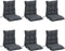 vidaXL - Stoelkussens - 6 - st - lage - rug - oxford - stof - antracietkleurig