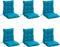 vidaXL - Stoelkussens - 6 - st - lage - rug - oxford - stof - lichtblauw