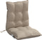 vidaXL - Stoelkussens - 6 - st - lage - rug - oxford - stof - taupe