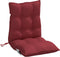 vidaXL - Stoelkussens - 6 - st - lage - rug - oxford - stof - wijnrood