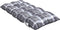 vidaXL - Stoelkussens - 6 - st - lage - rug - ruitpatroon - oxford - stof - grijs