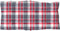vidaXL - Stoelkussens - 6 - st - lage - rug - ruitpatroon - oxford - stof - rood