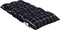 vidaXL - Stoelkussens - 6 - st - lage - rug - ruitpatroon - oxford - stof - zwart