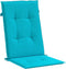 vidaXL - Stoelkussens - hoge - rugleuning - 6 - st - stof - turquoise