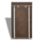 vidaXL - Stoffen - schoenenrek - met - hoes - 58 - x - 28 - x - 106 - cm - bruin