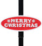 vidaXL - Straatlantaarn - met - kerstman - 81x40x188 - cm - PVC - zwart - en - rood