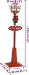 vidaXL - Straatlantaarn - met - kerstman - LED - 175 - cm