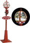 vidaXL - Straatlantaarn - met - kerstman - LED - 175 - cm