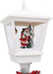 vidaXL - Straatlantaarn - met - kerstman - LED - 180 - cm