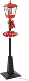 vidaXL - Straatlantaarn - met - kerstman - LED - 180 - cm